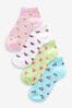 Bright Fruit Breathable Mesh Trainers Socks 4 Pack