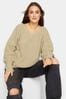 Long Tall Sally Natural V-Neck Jumper