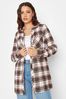 Long Tall Sally Natural Boyfriend Check Shirt