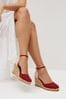 Red Forever Comfort® Closed Toe High Wedges
