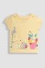 JoJo Maman Bébé Yellow Mouse Appliqué T-Shirt