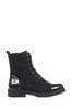 Pavers Black Chunky Ankle Boots