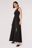 Apricot Black Dazzle V-Neck Maxi Dress