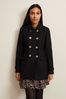 Phase Eight Black Petite Aurelie Wool Smart Peacoat