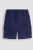 JoJo Maman Bébé Navy Blue Cotton Linen Summer Shorts