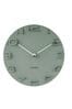 Karlsson Green On The Edge Wall Clock with Chrome Hands