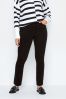 M&Co Black Cord Straight Leg Trousers