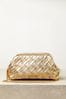 Lipsy Gold Pouch Clutch Bag