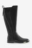Nine West Womens 'Sanisa' Flat Knee High Black Boots with Zipper