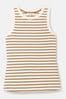 Joules Harbour Cream & Tan Striped Jersey Vest