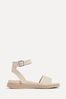 Linzi Cream Two-Part Kara Sandals