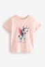 Pink Unicorn Short Sleeve T-Shirt (3mths-7yrs)