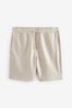 Ecru White Soft Fabric Jersey Shorts