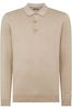 Remus Uomo Brown Relaxed Fit Long Sleeve Polo Shirt