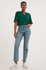 JD Williams Green Cut Out Front Puff Sleeve Top