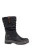 Pavers Casual Mid-Calf Black Boots