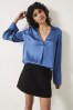 Hush Blue Nadia V-Neck Satin  Blouse