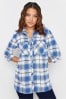 Long Tall Sally Blue Check Boyfreind Shirt