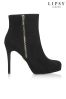 Lipsy Zip Detail Platform Ankle Boots
