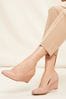 Friends Like These Nude Patent Regular Fit Patent Wedge Court Shoes, Regular Fit