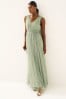 Anaya With Love Sage Green Bow Back Wide Strap Maxi Dress, Regular