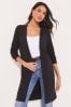 Lipsy Black Button Detail Longline Cardigan