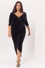 Rochie maxi mulată Scarlett & Jo din catifea