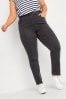 Yours Curve Black Low Rise Jeggings