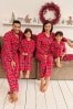 Society 8 Red Flannel Matching Family Flannel Christmas PJ Set