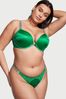 Victoria's Secret Verdant Green Smooth Brazilian Shine Strap Knickers
