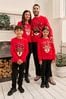 Society 8 Red Reindeer Matching Family Reindeer Christmas Jumper