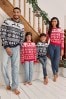 Society 8 Red Reindeer Fairisle Matching Family Reindeer Christmas Jumper