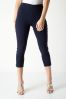 Roman Navy Cropped Stretch Trouser