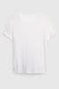 Gap White Cotton Vintage Crew Neck Short Sleeve T-Shirt