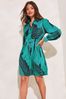 Rochie mini Lipsy stil cămașă cu pliseuri