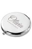Personalised Round Compact Mirror by Treat Republic