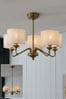 Brass Burford 5 Light Dual Mount Height Adjustable Ceiling Light