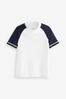 White/Navy Short Sleeve Sunsafe Rash Vest (3-16yrs), Short Sleeve