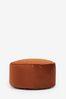 Orange Opulent Velvet Pouffe