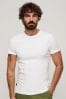 Superdry Optic White Organic Cotton Vintage Embroidered T-Shirt