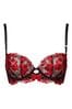 Ann Summers Black/Red The Hero Non Pad Wired Bra