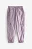 Lilac Purple Parachute Cargo Cuffed Trousers (3-16yrs)