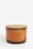Amber Orange Bronx Sandalwood and Amber Scented 3 Wick Candle, 3 Wick