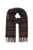 Joules Red Tytherton Wool Checked Scarf