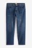 Blue Straight Fit Vintage Stretch Authentic Jeans, Straight Fit