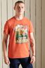 Superdry Orange Heritage Mountain T-Shirt