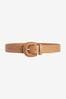 Weave Covered Buckle Belt