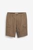Tan Brown Cotton Cargo Shorts