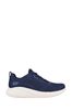 Skechers Gamma Navy Blue Wide Fit Womens Bobs Squad Chaos Face Off Trainers