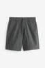 Charcoal Grey Loose Fit Stretch Chinos Shorts, Loose Fit